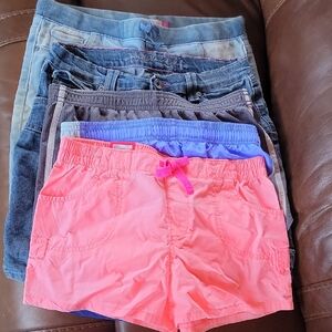 SO Pink Elastic Waist Shorts Lot Of 5 Pairs Girls Shorts